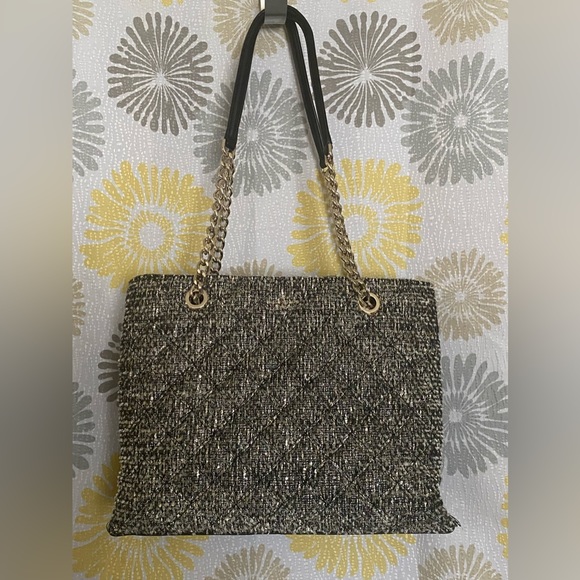 Kate spade sparkle shimmer tweed bag purse Natalia tote - Picture 2 of 11
